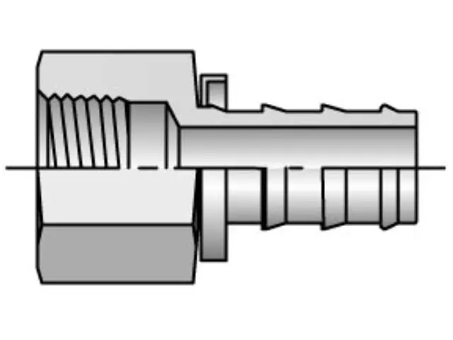 Parker 30282-4-4 82 Series 30282 Push-Lok Barbed Female NPTF Pipe Rigid Straight