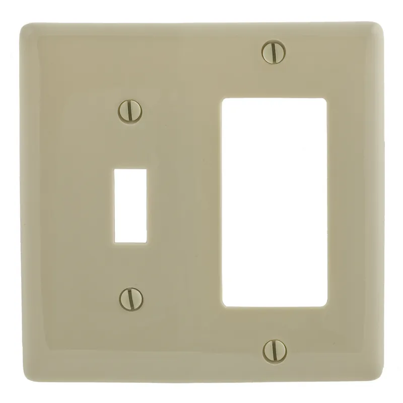 Hubbell Wiring Device-Kellems NP126I HWD 2-Gang Wall Plate Replacement NP126I