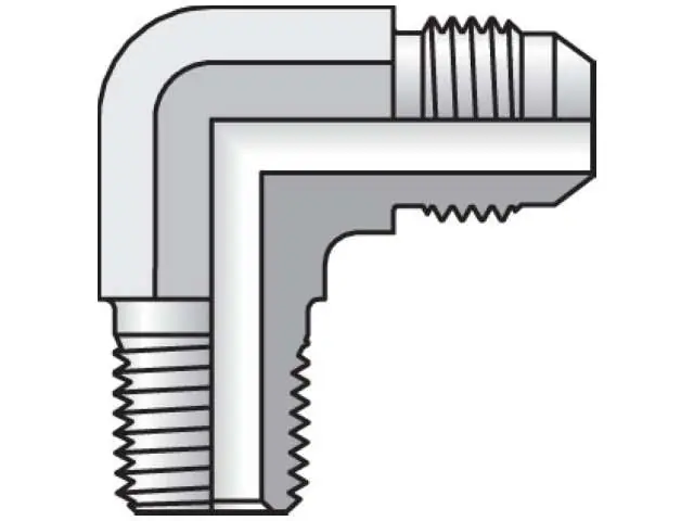 Parker 10CTX-S Triple-Lok 37 Degree 90 Degree Elbow CTX