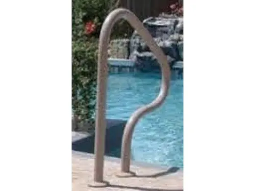 Saftron P-330-RTD-W Return to Deck Mounted 3-Bend Handrail