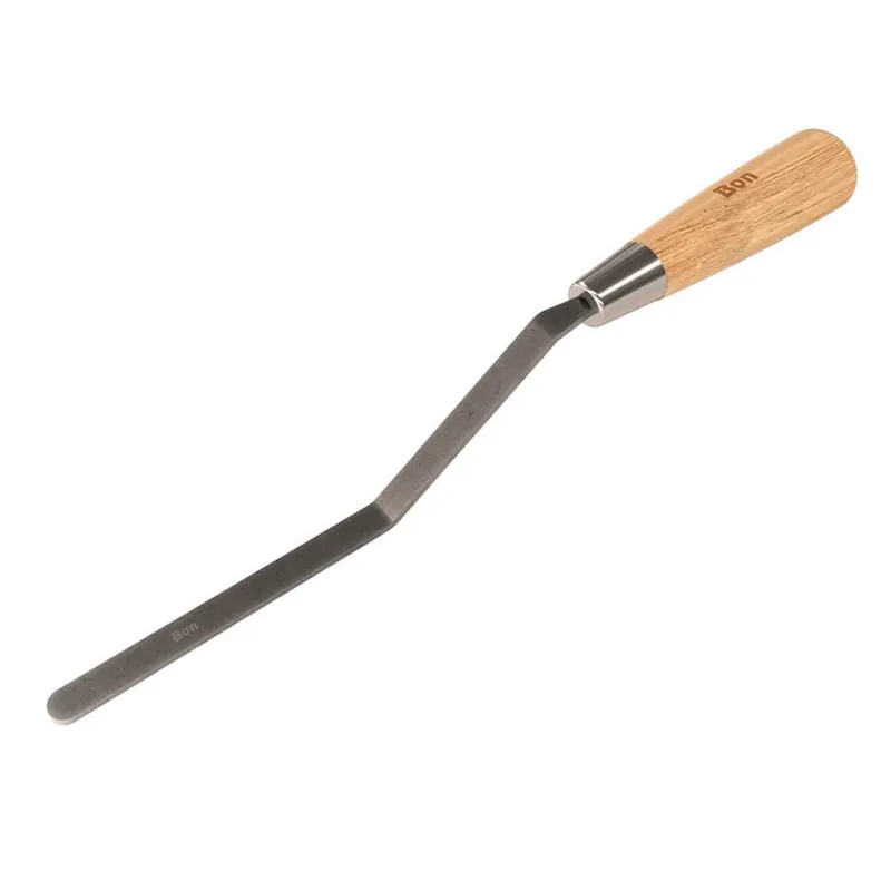 Bon 11-857 Carbon Steel Caulking Trowels- Stiff - Round 3/8 With Wood Handle