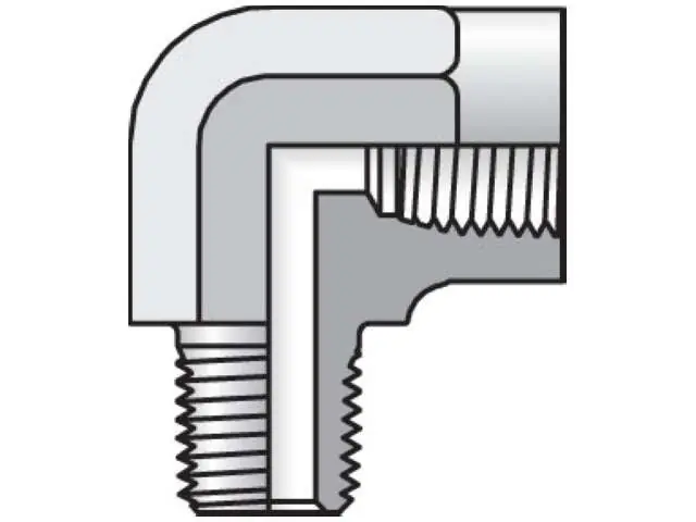 Parker 1/4CD-S Pipe & Port 90 Elbow CD