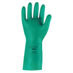 Ansell 37-155-10 Solvex Nitrile Gloves Gauntlet Cuff 15 Mil Size 10