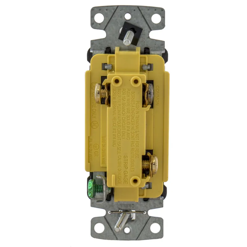 Hubbell Wiring Device-Kellems RSD315BK RESI ROCKER SW, 3W, 15A 120/277V, BK