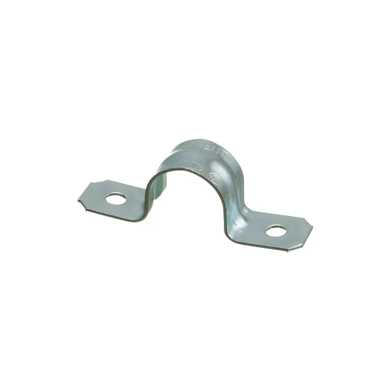 Arlington 362 2-Hole EMT Strap Click-On Type Plated Steel