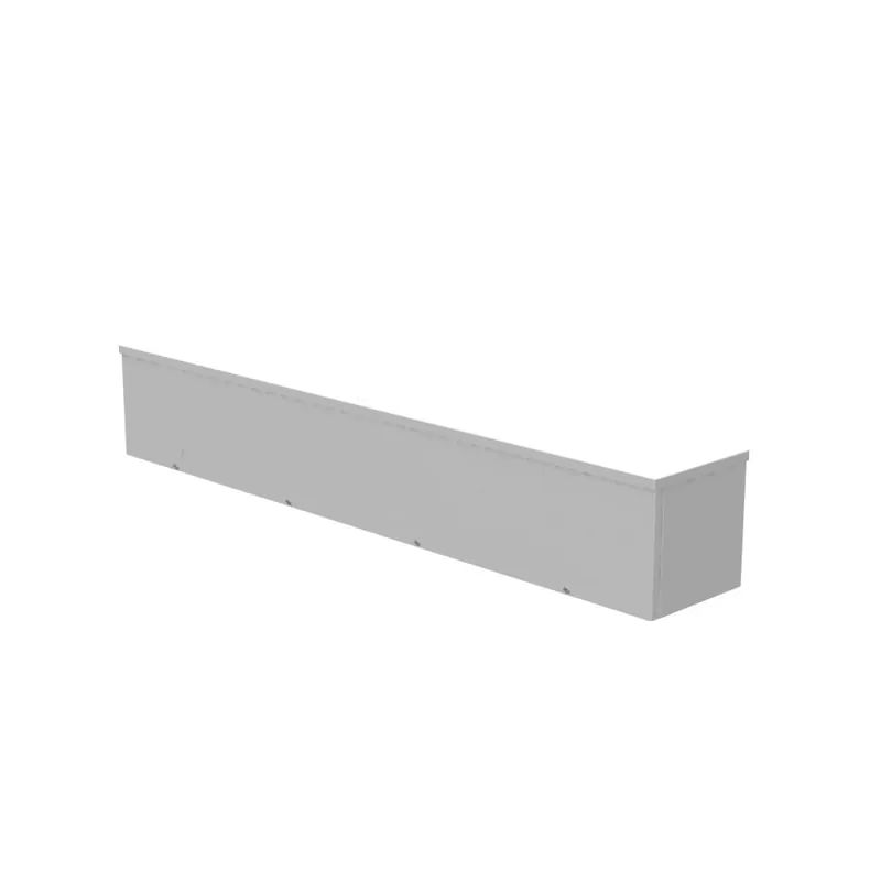 Milbank 8848-GSC3R Screw Cover Wireway Type 3R UL Listed Steel Knockouts ANSI 61 Gray Quad D Knockout for Lock