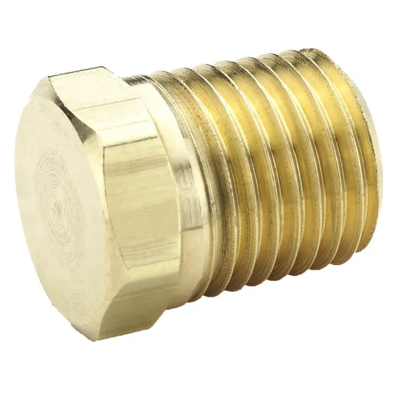Parker 218P-4 Pipe Fitting, 1/4 in, Male Pipe, 68 bar, Brass, Domestic
