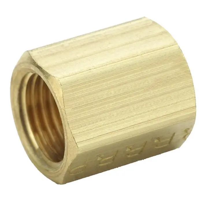 Parker 42IFHD-4 Inverted Flare Fitting, Brass, Domestic