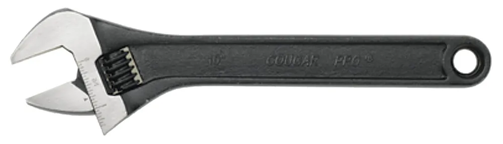 Cougar E9AB12 Adjustable Wrench 12 Inch Black Industrial Finish Wright