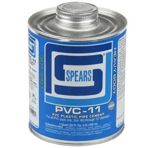 Spears PVC11G-020 Pint PVC-11 Heavy Body Gray PVC