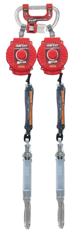 Miller MFLC12Z76FT 6 ft. Twin Turbo G2 Retractable Connector With Z7 Aluminum Rebar Hooks