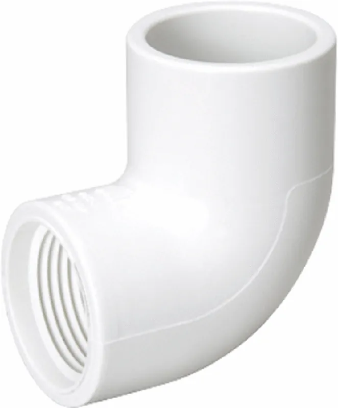 Mueller 407-010 PVC 90 Degree Elbow, 1 Soc x FPT Schedule 40