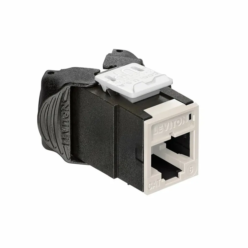 Leviton 61UJK-RT6 Mod Jack, Atlas-X1, Category 6 UTP Connector, Light Almond