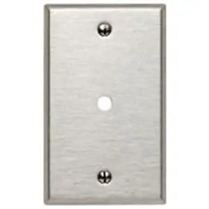 Leviton 84013 1-Gang .312 Inch Hole Device Telephone/Cable Wallplate Standard Size 84013