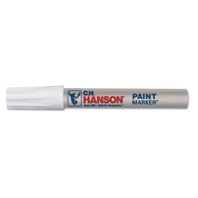 C.H. Hanson 10298 Paint Marker - White, 12 per pack