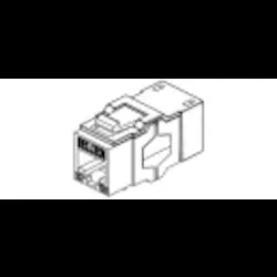 Belden AX104019 Copper Jack, Cat 6A, Commercial, 1-Port 10GX KeyConnect Coupler, CAT6A RJ45 T568A/B, Blue