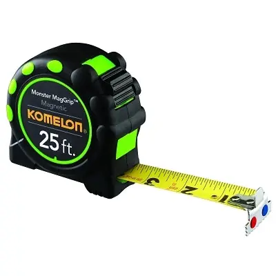 Komelon 7125 MagGrip Pro Tape, 1 in x 25 ft
