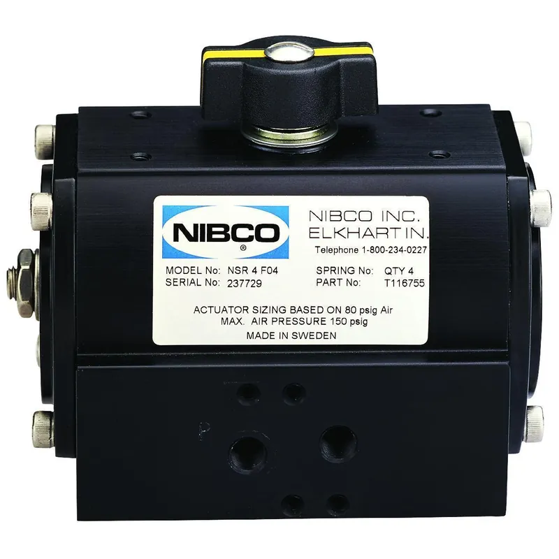 NIBCO T116756 NDA55-12 Double Acting Pneumatic Actuator Aluminum Body Import