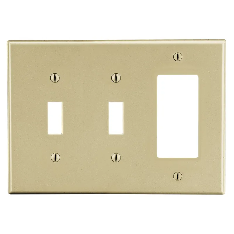 Hubbell Wiring Device-Kellems P226I HWDK P226I WALLPLATE, 3-G, 2) TOG 1