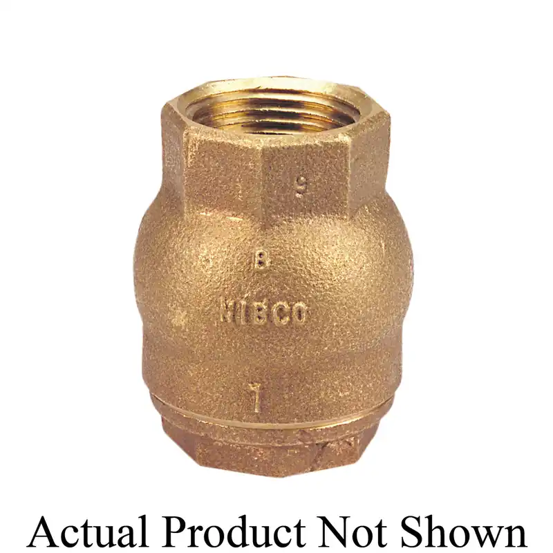 NIBCO NL9318B In-Line Lift Check Valve 1-1/4 in FNPT 125 lb
