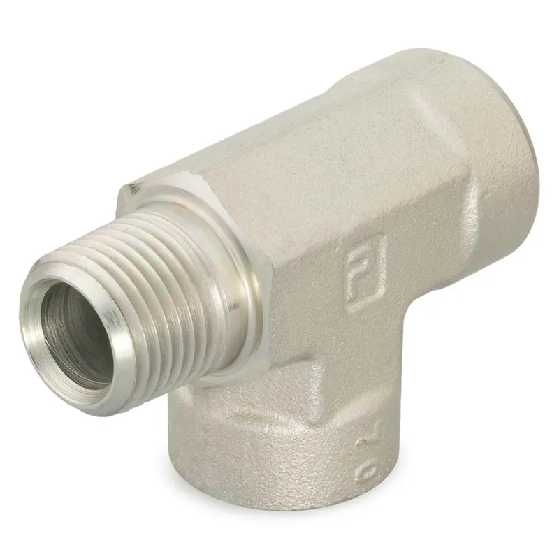 Parker 1/2 MRO-SS Pipe Fitting and Port Adapter, Stainless Steel