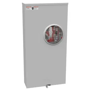 Milbank U3000-O-2/K3L-BL 1-Phase Ringless Meter Socket With Lever Bypass 4 Jaw 1-Position 320-Amp