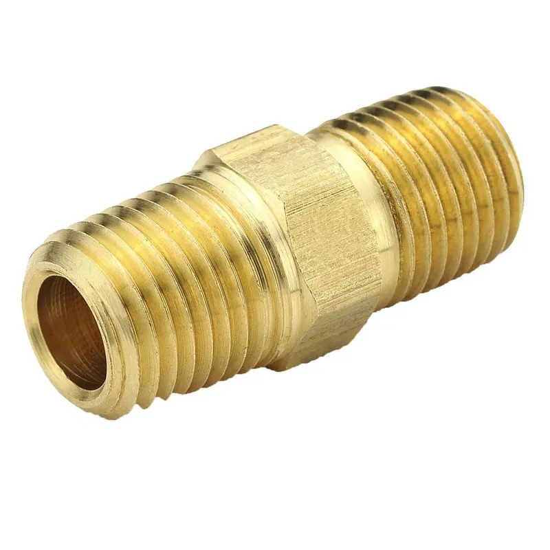 Parker 216P-2 Pipe Fitting, 1/8 in, Male Pipe, 68 bar, Brass, Domestic