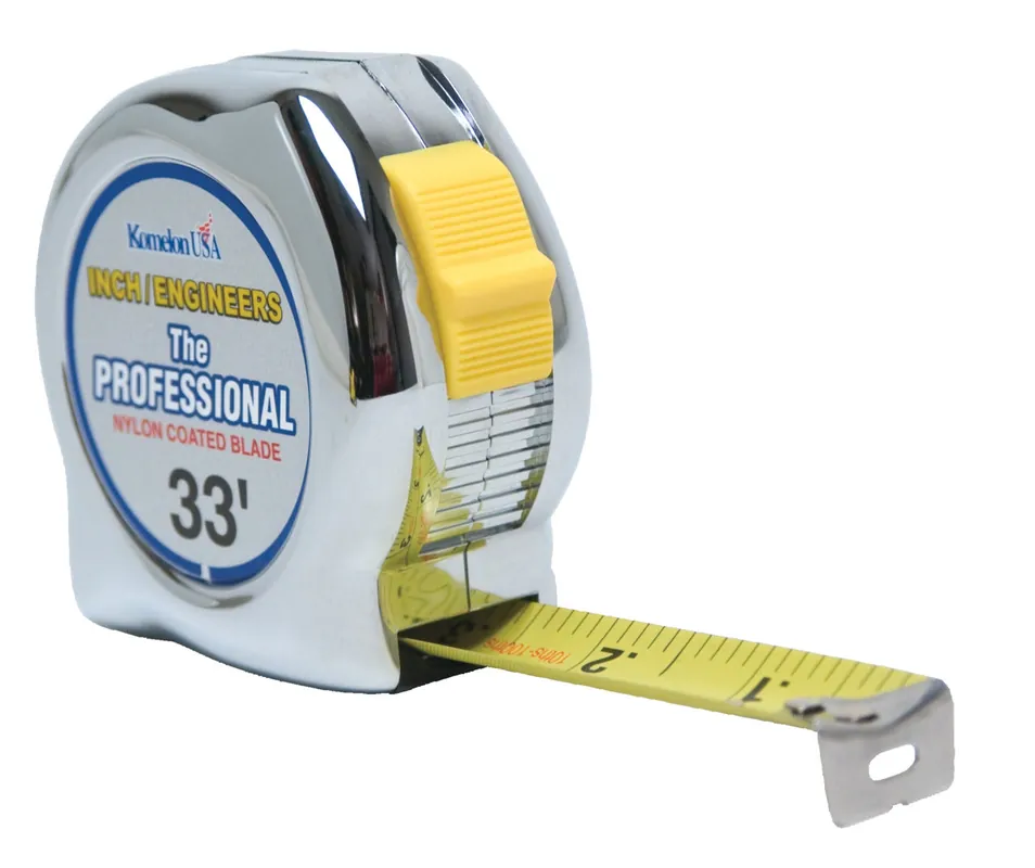 Komelon 433IEHV High Viz Professional Inch Engineer Tape Measure 33 ft x 1 in W Replacement MPN