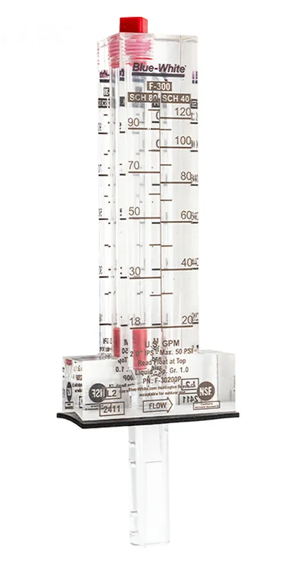 Blue White Industries F-30200P Flow Meter 40-150 GPM