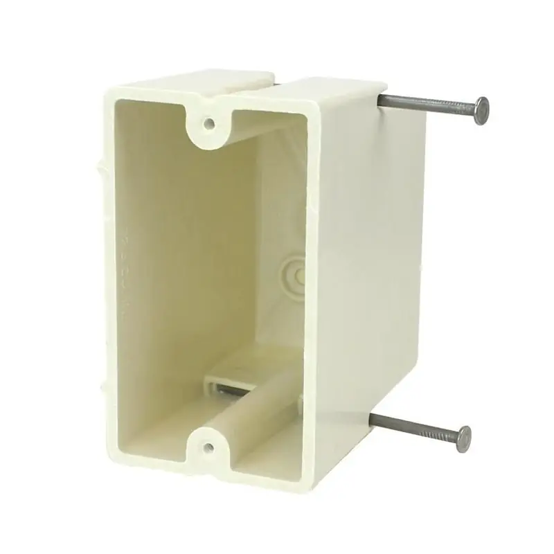 Allied Moulded Products 1099-N 1 Gang Electrical Switch Box, New Work