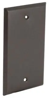 Hubbell 5173-2 RACO 1G VERT/HORIZ WP COVER BLANK - BRONZE