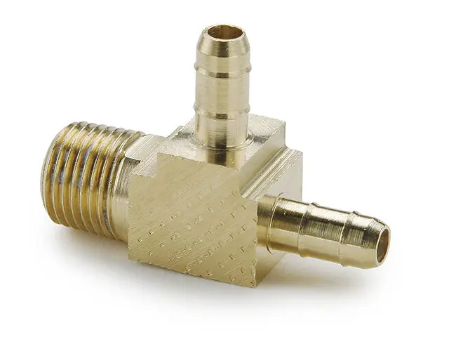 Parker 231-4-2 Pneumatic Hose Barbs, 1/4 x 1/8 in, Barb, Brass