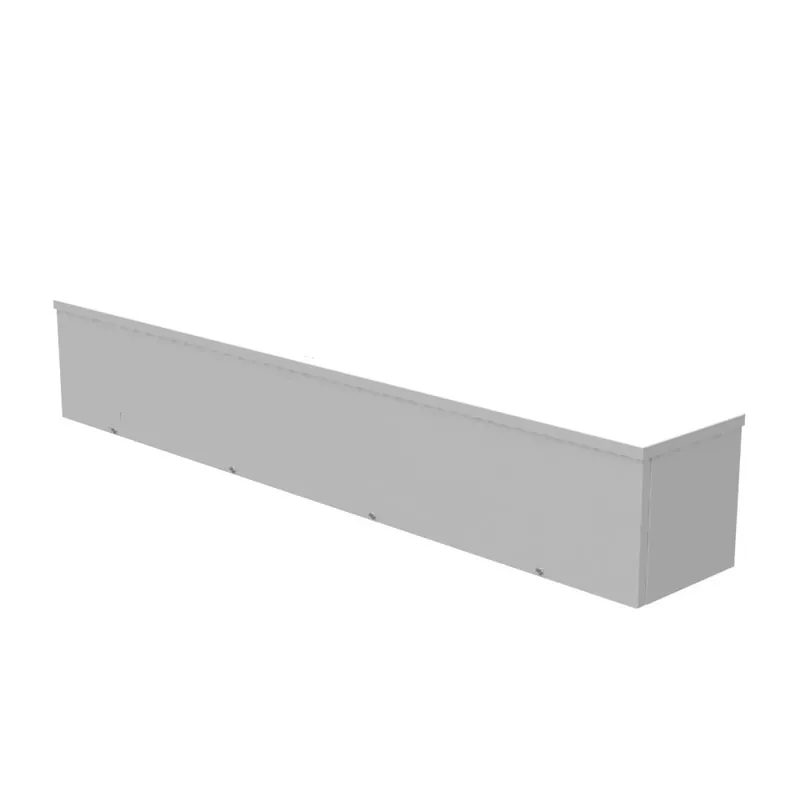 Milbank 8848-GSC3R-NK Screw Cover Wireway Type 3R UL Listed Steel No Knockouts ANSI 61 Gray Quad D Knockout for Lock