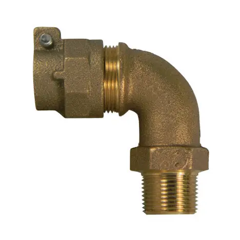 A.Y. McDonald 5141124 1 in. CTS Compression x MIP 90 Degree Elbow Bend