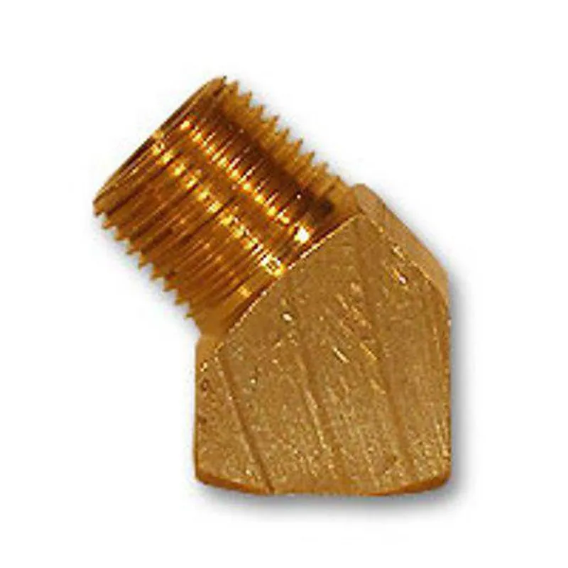 Parker Hannifin 2214P-2-2 2214P Series 1/8 in. FNPT x MNPT 45 Degree Brass Elbow