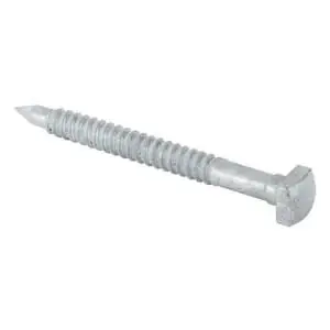 CHANCE 508754-1/2 Screw Steel Galvanized Coating Pilot Point Square Head 1/2 in. Screw Dia. 3 in. Thread L