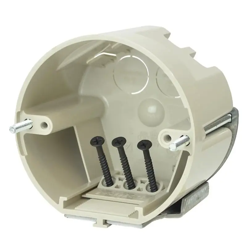 Allied Moulded Products SB-CBFR 4IN Round Fan Support Box, New/Old Work