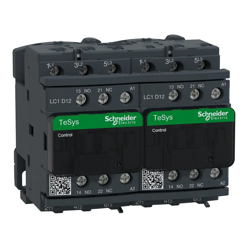 Schneider Electric LC2D12F7 TeSys Deca Reversing Contactor - 3P(3 NO) - AC-3 - <= 440 V 12 A - 110 V AC coil