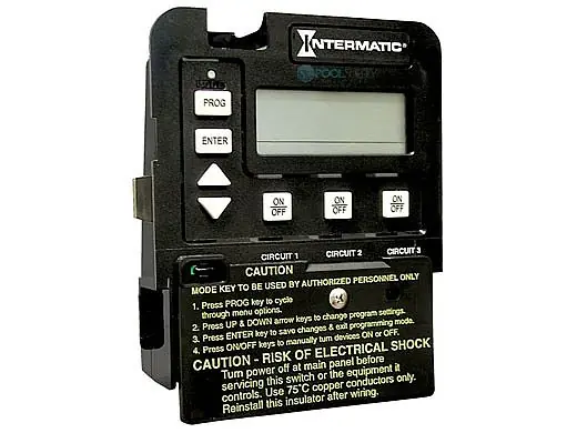 Intermatic P1353ME 120/240 VAC 50/60 Hz 17 Amp 3-Circuit SPST Pool/Spa Digital Time Switch