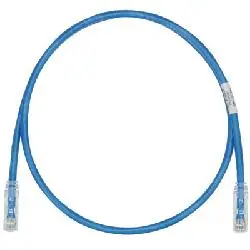 Panduit UTP28SP1MBU Pan-Net 28/1 CAT6 Stranded Unshielded UTP Patch Cable 8-Position Plug LSZH Jacket Blue