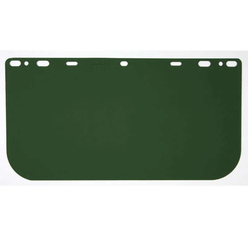 MCR Safety 181541 Universal Impact Resistant Safety Face Shield, Medium Green, Polycarbonate