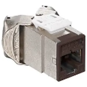 Leviton 61SJK-RB6 Mod Jack Atlas-X1 Category 6 Shielded Connector Brown