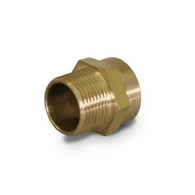 Everflow G35-3412-NL 3/4 FH X 1/2 MPT Adapter Lead Free Brass Garden Hose Fitting