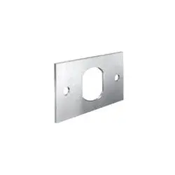 National Cabinet Lock C2016-2C Cam Lock Mounting Plate, Screw Mount, 2-3/16 Length x 1-1/4 Width, Zinc Plated