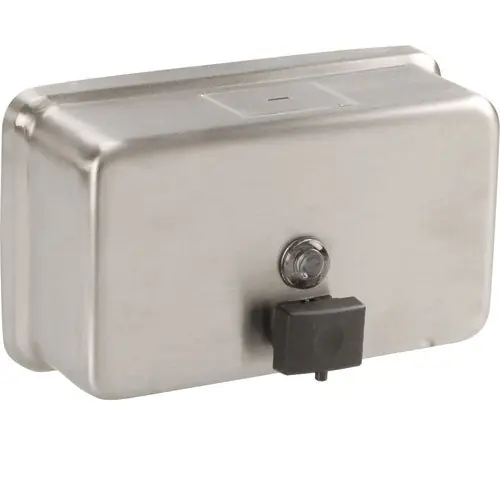 Bobrick 2112 Classic Series 8-1/8 x 4-3/4 x 3-1/2 in. 1.2 L Surface Mounted Soap Dispenser in Satin