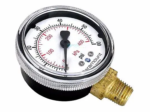 Paramount 005-302-3590-00 Pool and Spa Pressure Gauge for Water Valve