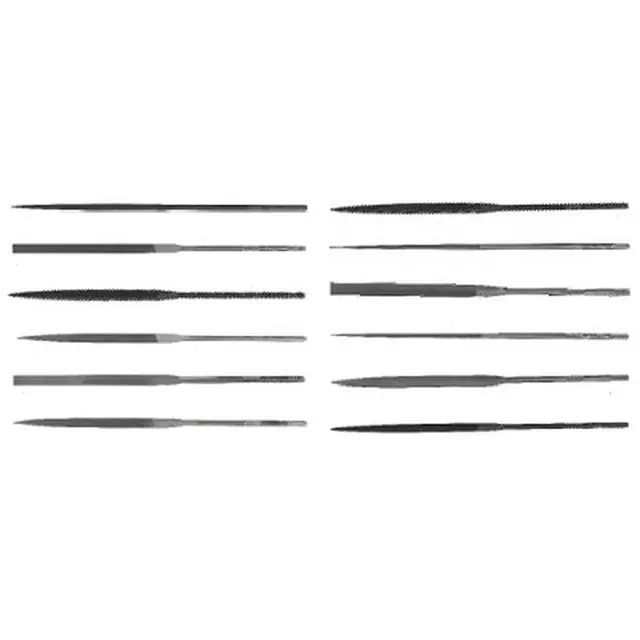 CRESCENT/NICHOLSON 37626 Swiss Pattern Rectangular Needle File 5-1/2 in 4 Cut