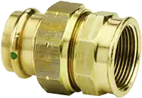 Viega 79710 ProPress Bronze Union, Lead-Free, Press x FPT, 1