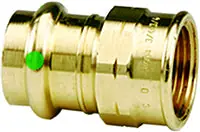 Viega 79345 ProPress Bronze Adapter, Lead-Free, 1-1/4 P x 1 FPT