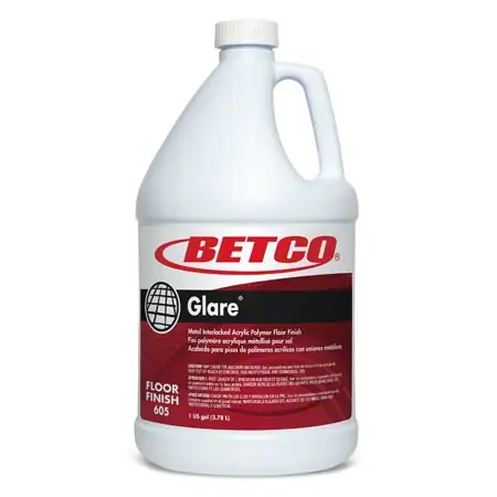 BETCO 6050400 Glare Floor Finish 1 Gal Bottle White Mild Scent